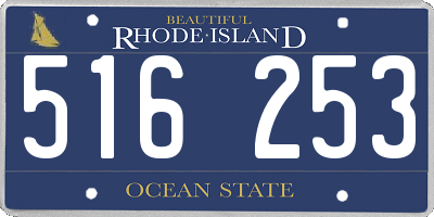 RI license plate 516253