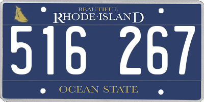 RI license plate 516267