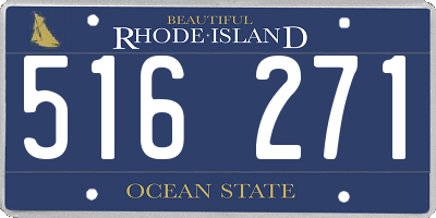 RI license plate 516271