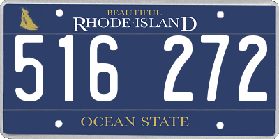 RI license plate 516272
