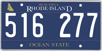 RI license plate 516277