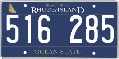 RI license plate 516285