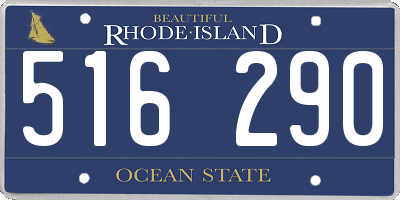 RI license plate 516290