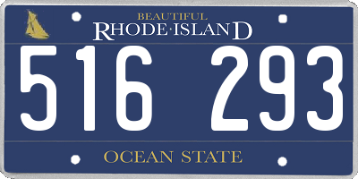 RI license plate 516293