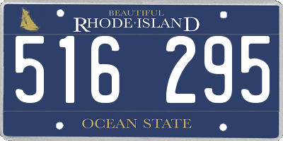 RI license plate 516295