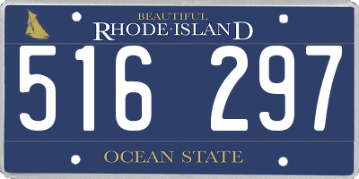 RI license plate 516297