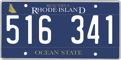 RI license plate 516341