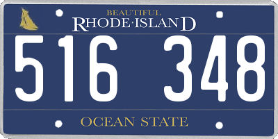 RI license plate 516348