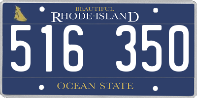 RI license plate 516350