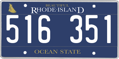 RI license plate 516351
