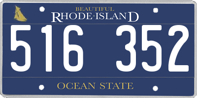 RI license plate 516352