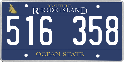 RI license plate 516358