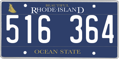 RI license plate 516364
