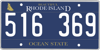 RI license plate 516369