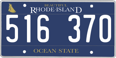 RI license plate 516370