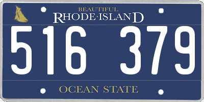 RI license plate 516379