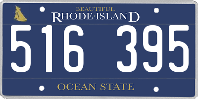 RI license plate 516395