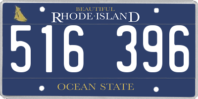 RI license plate 516396