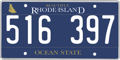 RI license plate 516397