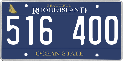 RI license plate 516400