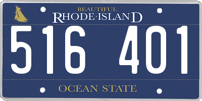 RI license plate 516401