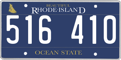 RI license plate 516410