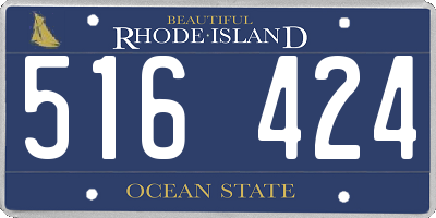 RI license plate 516424