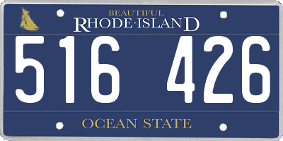 RI license plate 516426