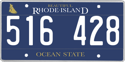 RI license plate 516428