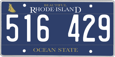 RI license plate 516429