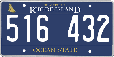 RI license plate 516432
