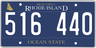 RI license plate 516440