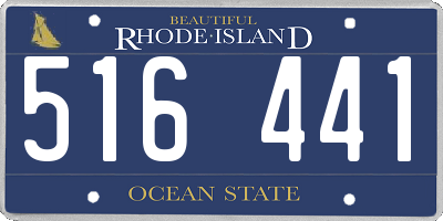 RI license plate 516441