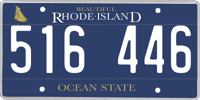 RI license plate 516446