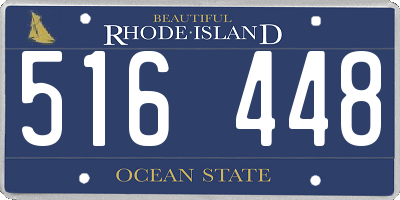 RI license plate 516448