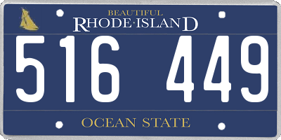 RI license plate 516449