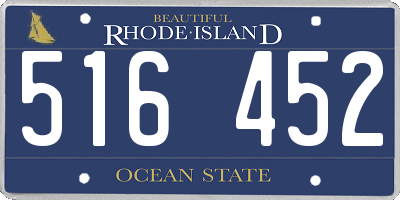 RI license plate 516452