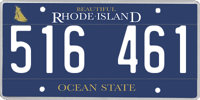 RI license plate 516461