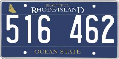 RI license plate 516462