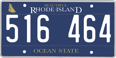 RI license plate 516464