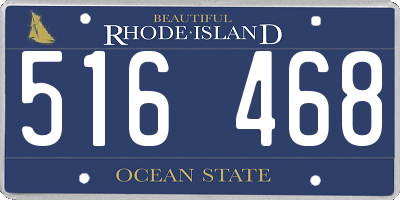 RI license plate 516468