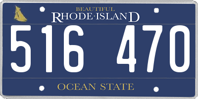 RI license plate 516470