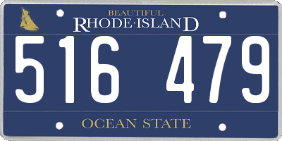 RI license plate 516479