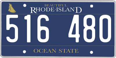 RI license plate 516480