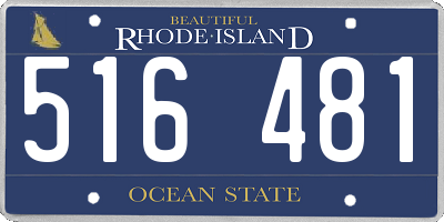 RI license plate 516481