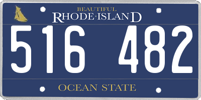 RI license plate 516482