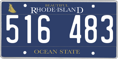 RI license plate 516483