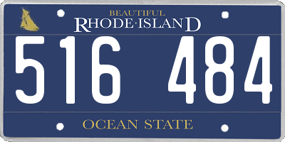 RI license plate 516484