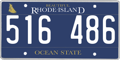 RI license plate 516486