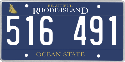 RI license plate 516491